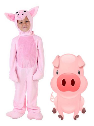 Carnevale Pigiama per bambini Kigurumi Tutina Pigiama per bambini Pinky Pig Pigiama Costume Halloween - milanoo.com - Modalova