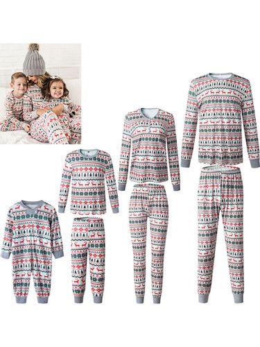 Carnevale Set pigiami per la famiglia in pigiama con stampa natalizia a 2 pezzi Halloween - milanoo.com - Modalova