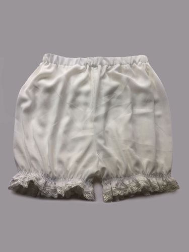 Pantaloncini di cotone Lolita con fiocco bianco Lolita Bloomers pizzo per le donne - milanoo.com - Modalova