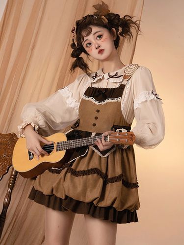 Sweet Lolita Dress Abito maglione senza maniche in poliestere - milanoo.com - Modalova