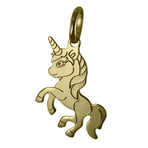 Ciondolo unicorno in oro giallo con collana - cappagli gioielli - Modalova