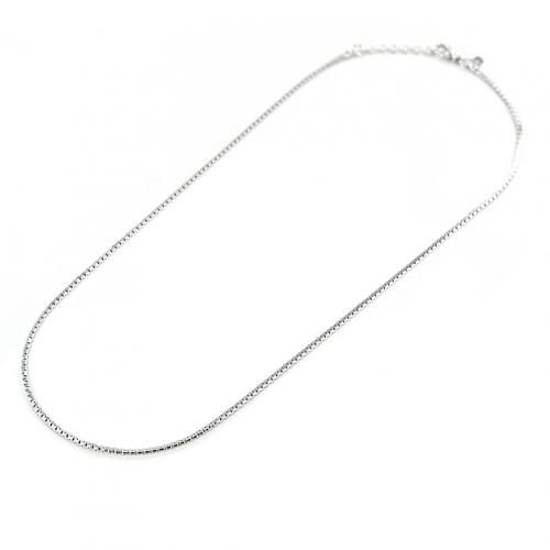Collana unisex maglia veneziana in argento 52 cm - cappagli charme - Modalova
