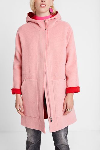Cappotto di lana con cappuccio - Desigual - Modalova