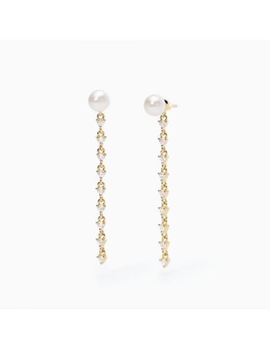 Orecchini in argento 925 dorato Long Night 563550 - Mabina - Modalova