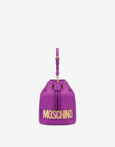 Borsa A Secchiello Lettering Logo - Moschino - Modalova