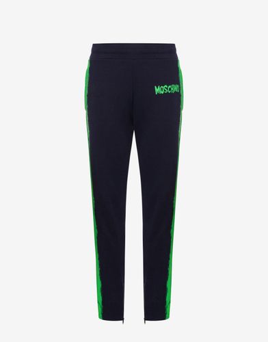 Jogging In Felpa Organica Paint - Moschino - Modalova