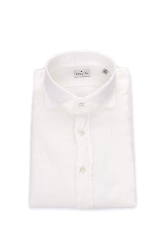Bagutta Camicie Casual Uomo Bianco - Bagutta - Modalova