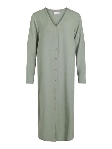 Midi Vestito Camicia - Vila - Modalova