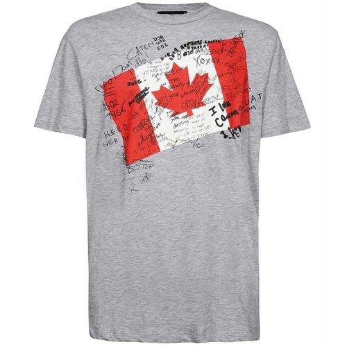 Men's Canadian Graphic Print T-Shirt - S - Dsquared2 - Modalova
