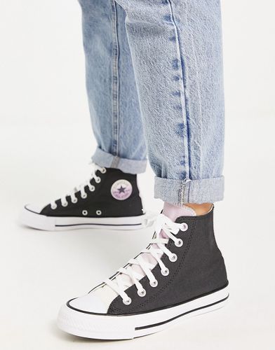Chuck Taylor Hi - Sneakers nere con dettaglio lilla sfumato-Nero - Converse - Modalova