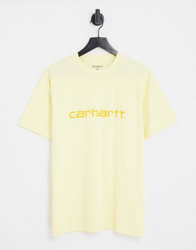 T-shirt giallo tenue con scritta - Carhartt WIP - Modalova