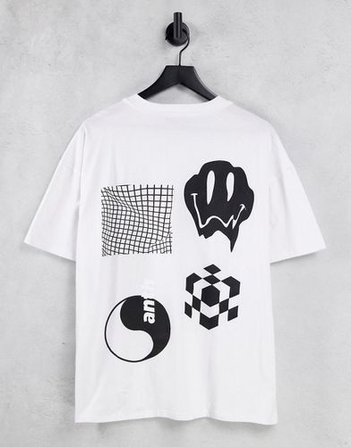 T-shirt bianca con yin-yang - Another Reason - Modalova