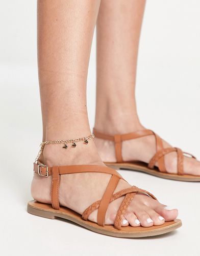 Sandali in pelle color cuoio - Accessorize - Modalova