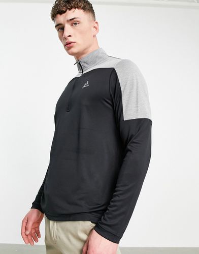 Top e grigio con zip corta - adidas Golf - Modalova