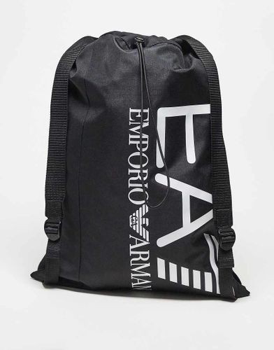 Armani - Zaino nero con coulisse - EA7 - Modalova