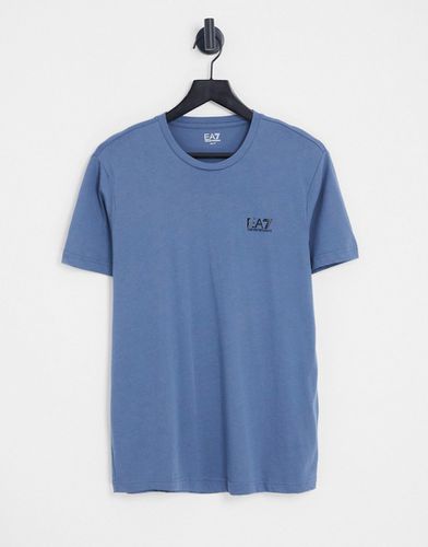 Armani - Core ID - T-Shirt blu con logo - EA7 - Modalova