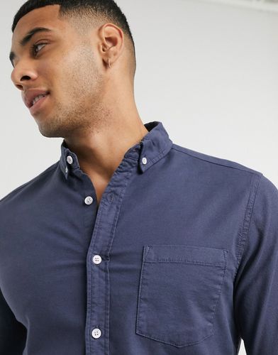 Camicia Oxford slim blu navy - ASOS DESIGN - Modalova