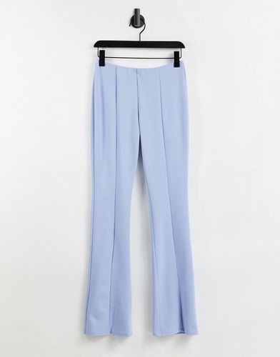 Hourglass - Pantaloni a zampa da abito a vita bassa in jersey blu lavanda - ASOS DESIGN - Modalova