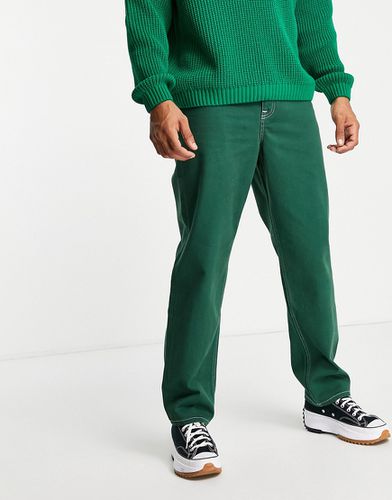 Jeans larghi verdi-Verde - ASOS DESIGN - Modalova