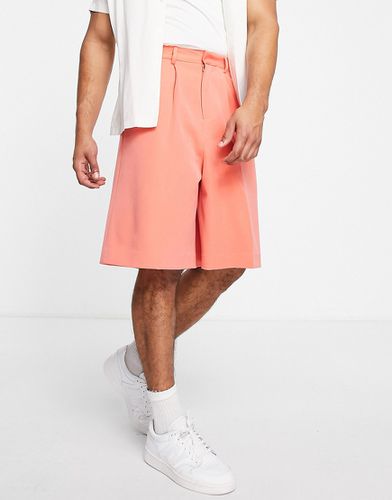 Pantaloncini bermuda eleganti color corallo tenue - ASOS DESIGN - Modalova