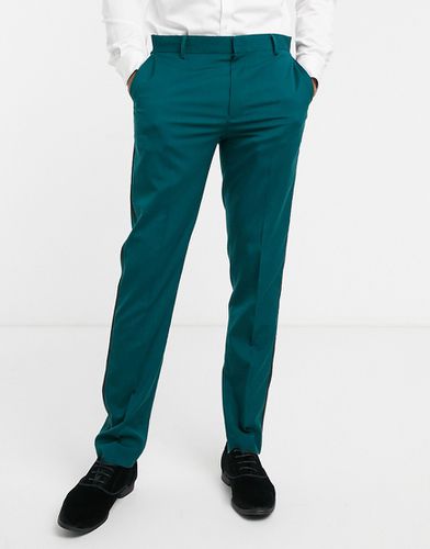 Pantaloni skinny verde bosco da smoking - ASOS DESIGN - Modalova