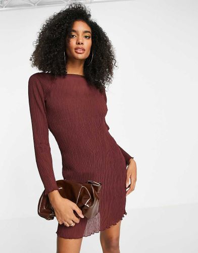 Vestito corto plissé-Rosso - ASOS DESIGN - Modalova