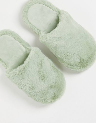 Zina - Pantofole color menta con punta chiusa-Verde - ASOS DESIGN - Modalova
