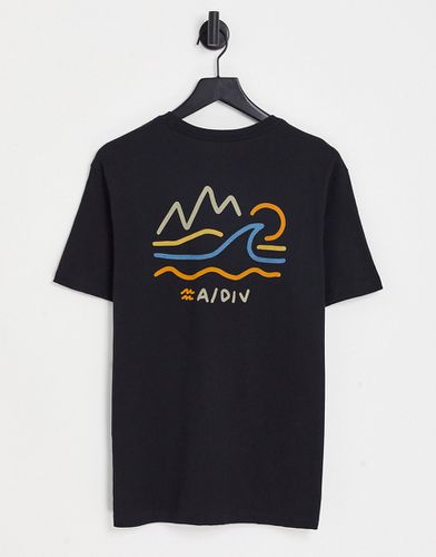 Peaks - T-shirt nera-Nero - Billabong - Modalova