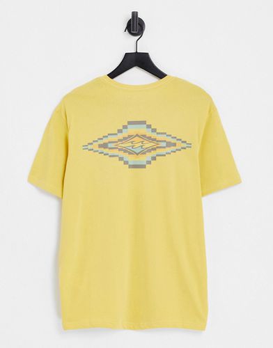 T-shirt gialla con stampa sul retro-Giallo - Billabong - Modalova