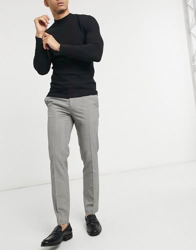 Pantaloni eleganti slim pied de poule marrone - Burton Menswear - Modalova