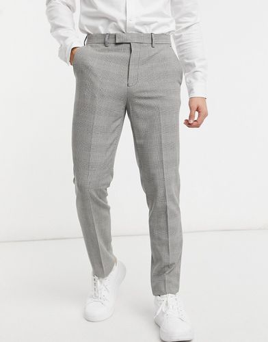 Pantaloni grigi a quadri - Burton Menswear - Modalova