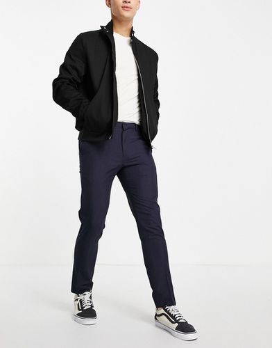 Burton - Pantaloni da abito skinny blu medio a quadri - Burton Menswear - Modalova