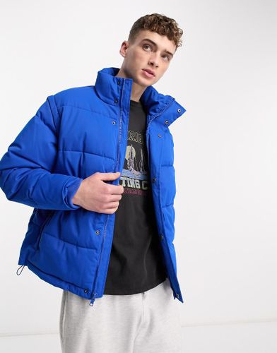 Piumino blu a coste-Rosso - GUESS Originals - Modalova