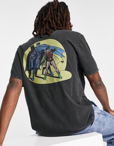 X Batman - Capsule - T-shirt nera con stampa sul retro-Black - GUESS Originals - Modalova