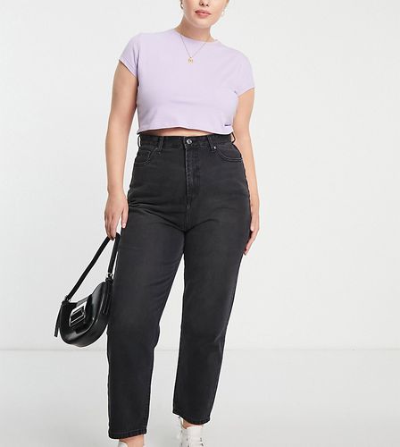 Emma - Mom jeans a vita molto alta, colore nero slavato - Don't Think Twice Plus - Modalova