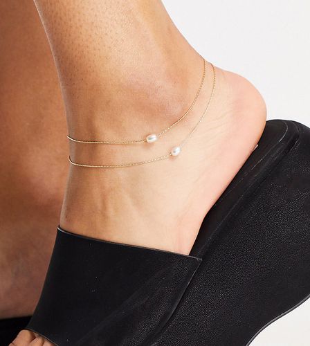 Cavigliera multifilo color con perle - DesignB London Curve - Modalova