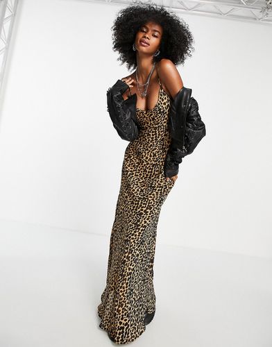 Vestito sottoveste lungo con fascette sulla schiena in stampa leopardata - Emory Park - Modalova