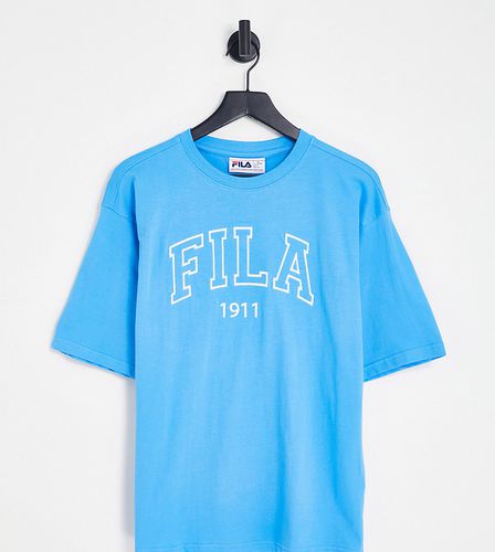 Fila - T-shirt stile college blu - Fila - Modalova