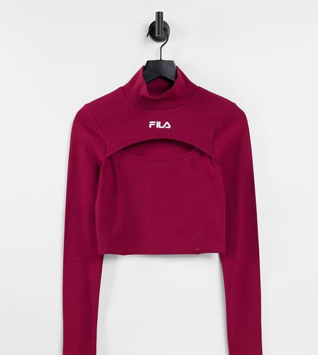 Top rosso a coste con cut-out - Fila - Modalova