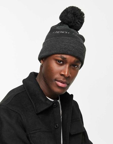 Berretto grigio con pompon e logo - French Connection - Modalova