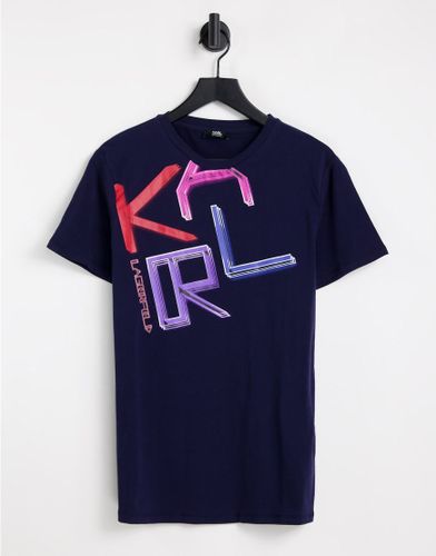 Karl Lagerfeld - T-Shirt blu navy - Karl Lagerfeld - Modalova