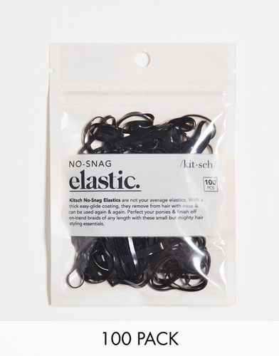 Confezione da 100 elastici per capelli neri che non si impigliano-Nessun colore - Kitsch - Modalova