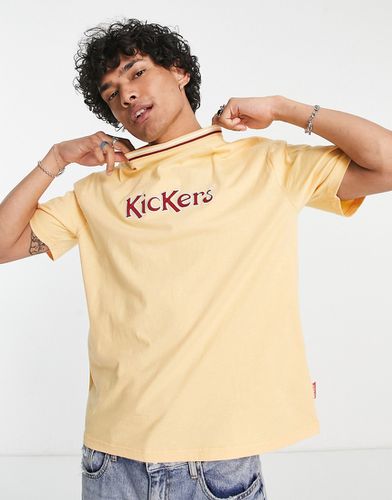 Core - T-shirt arancione pallido con logo applicato-Neutro - Kickers - Modalova
