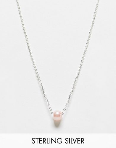 Collana in argento sterling con perla rosa inserita - Kingsley Ryan - Modalova