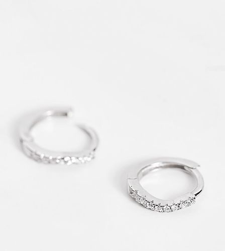 Orecchini a cerchio in argento sterling con gemme - Kingsley Ryan - Modalova