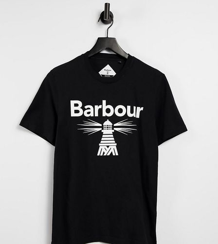 In esclusiva per ASOS - - T-shirt nera con logo grande - Barbour Beacon - Modalova