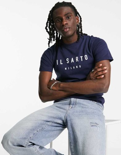Core - T-shirt slim fit blu navy - Il Sarto - Modalova