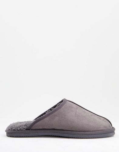 Pantofole in camoscio sintetico grigio - Jack & Jones - Modalova