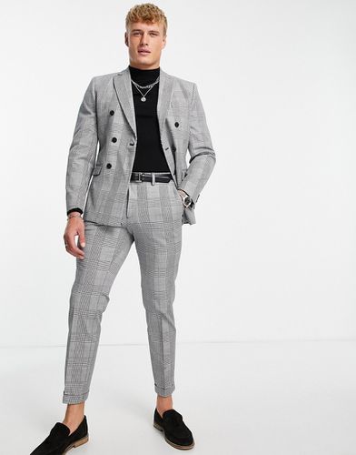 Premium - Pantaloni comodi da abito a quadri heritage-Nero - Jack & Jones - Modalova