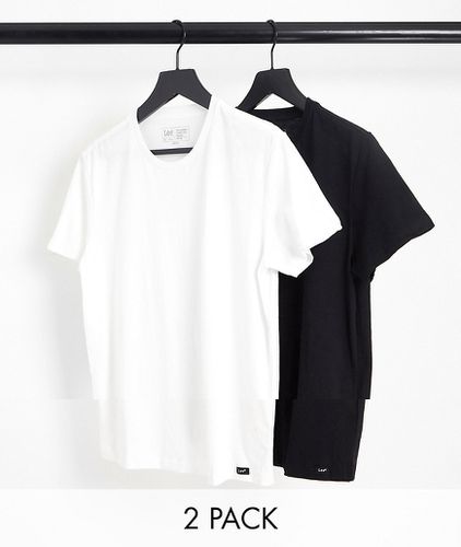 Confezione da 2 t-shirt attillate bianca/ nera - MULTI-Multicolore - Lee - Modalova